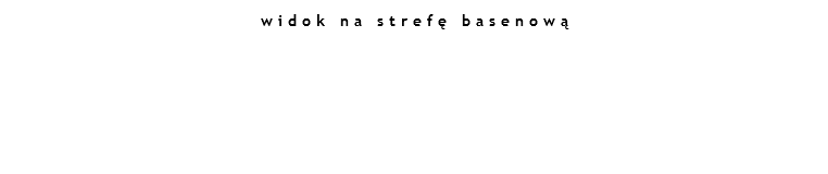 widok na strefę basenową 